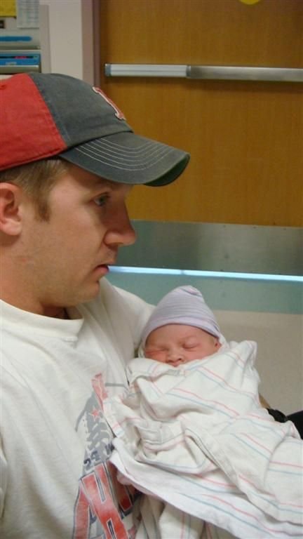 Daddy & Trey in Recovery Room